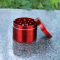 50mm CNC Aluminum Herb Grinder weed grinder 4 parts Spice metal herb crusher with diamond teeth custom logo